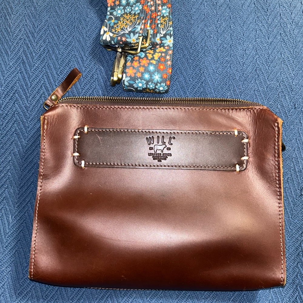 Will Leather Goods Simple Crossbody Brown Leather Woman’s Bag